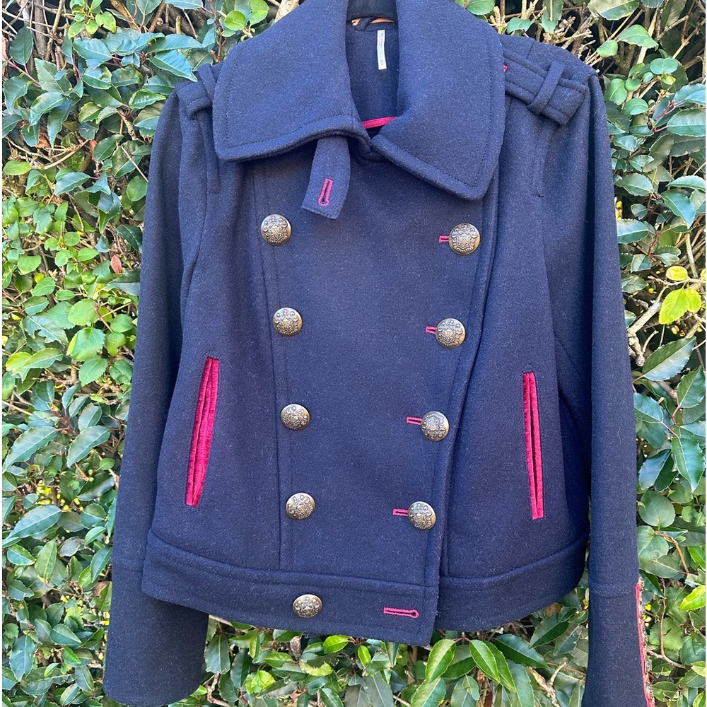 Free People ONE OF A KIND dark blue Peacoat